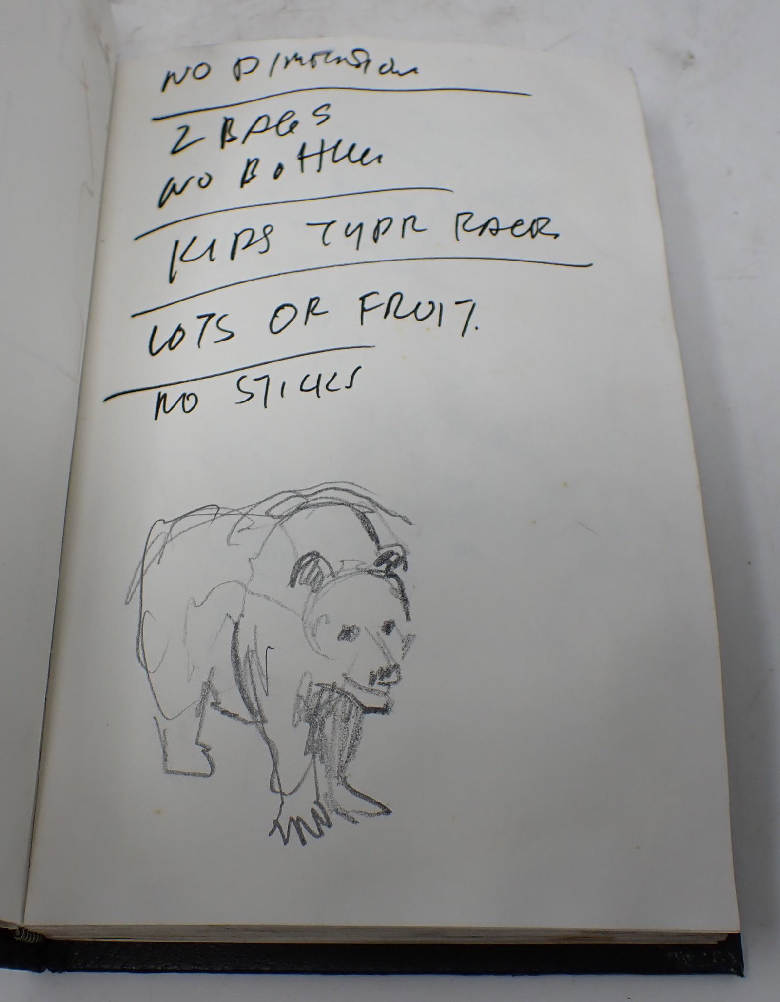 John Reilly Art Sketch Book: Book is apprx 5 1/2" x 8 1/2". Has approx 82 sketches in it.