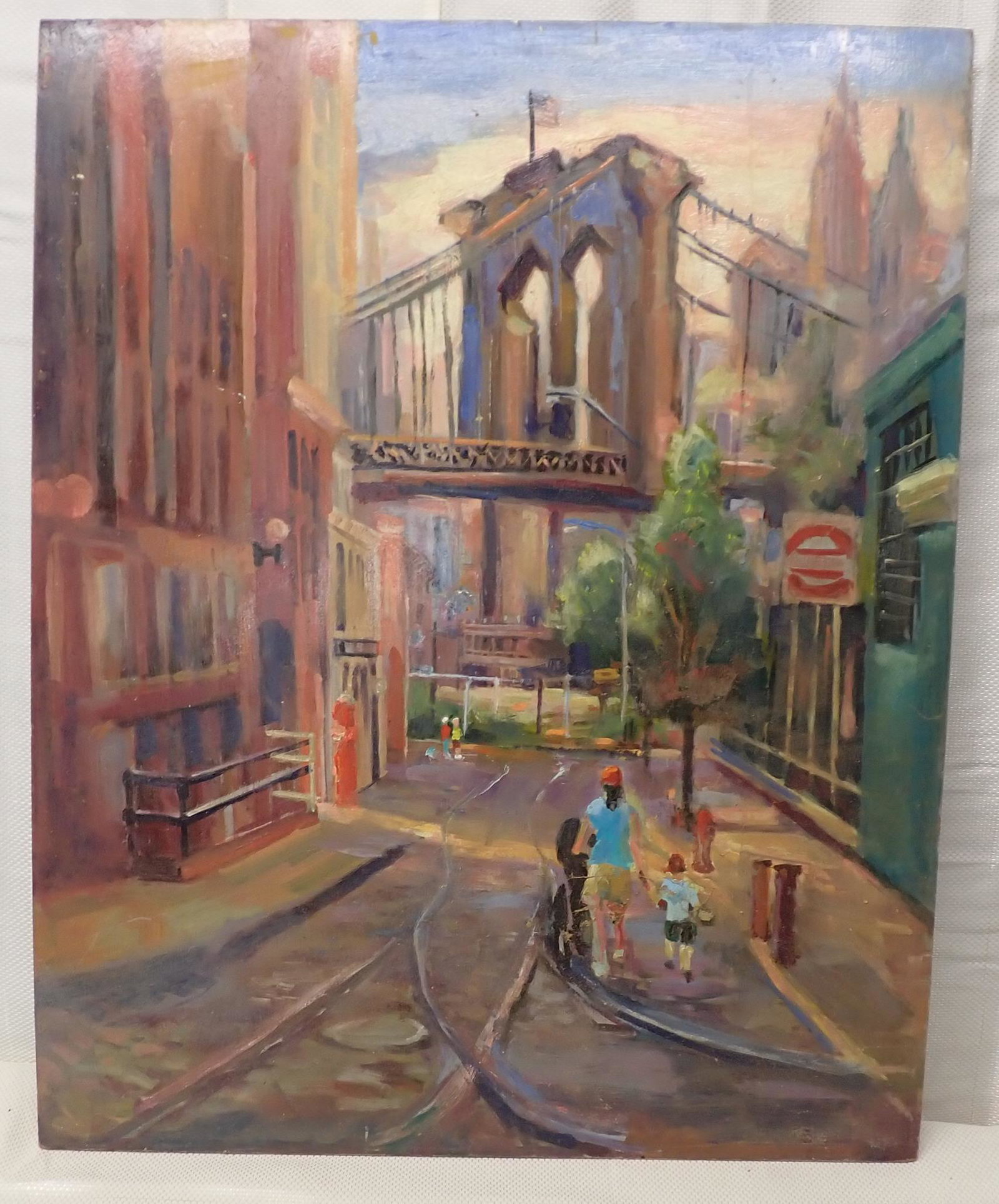 John Reilly Brooklyn Bridge Oil Painting (1 of 4)