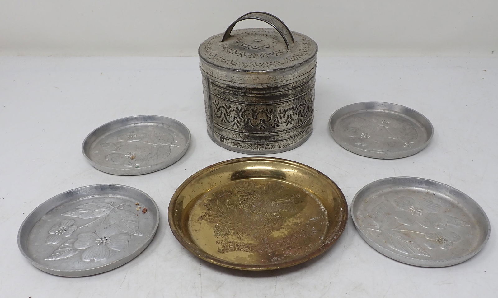 Tin Can Brass & Aluminun Coasters (1 of 3)