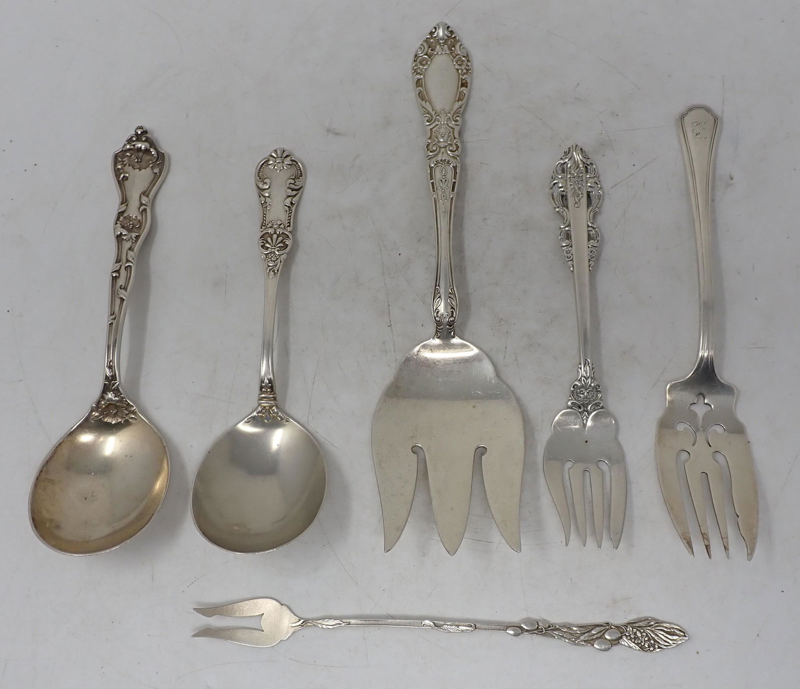 Sterling Silver Serving Forks and Spoons (1 of 5)