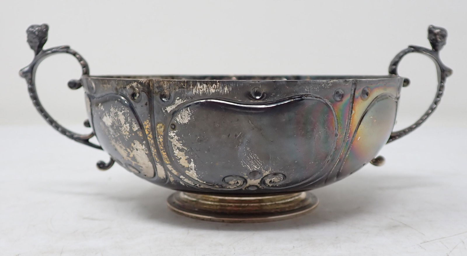 2 Handled Sterling Silver Bowl (1 of 3)