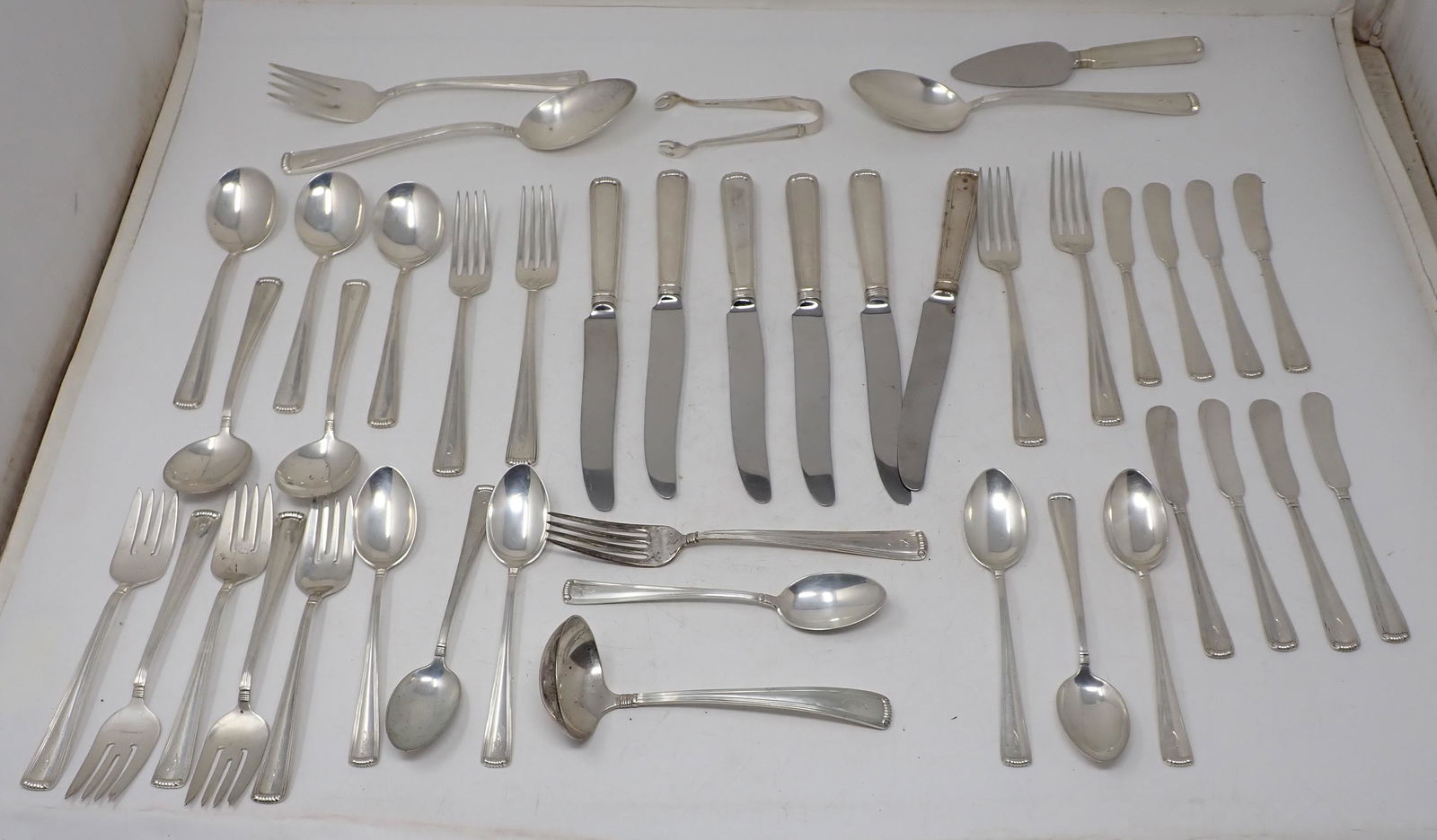 42 pcs Wiss Sterling Silver Flatware (1 of 8)