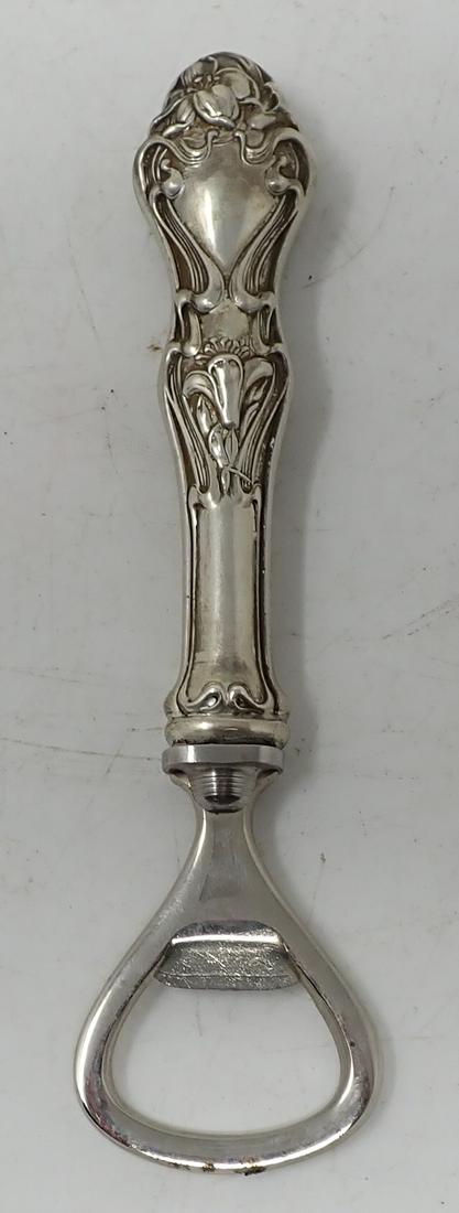 Bottle Opener w/ Sterling Silver Handle: Approx 5 3/4" long and weighs approx 50 grams