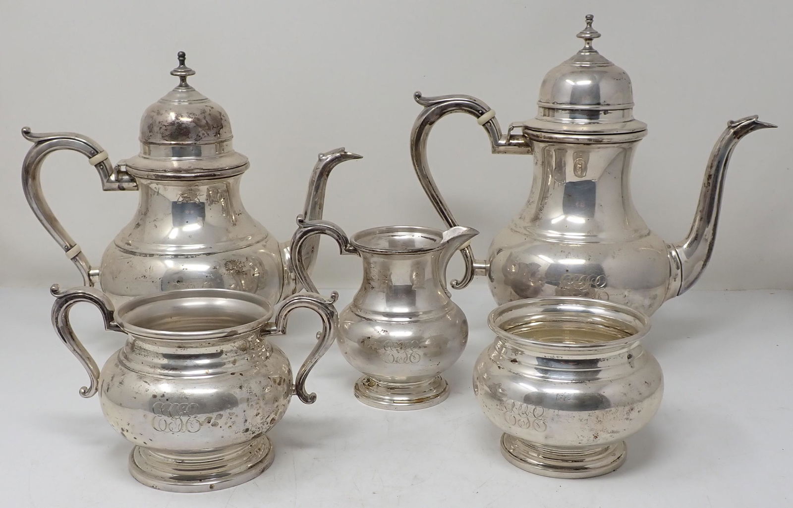 Bailey Banks & Biddle Sterling Silver Tea Set (1 of 3)