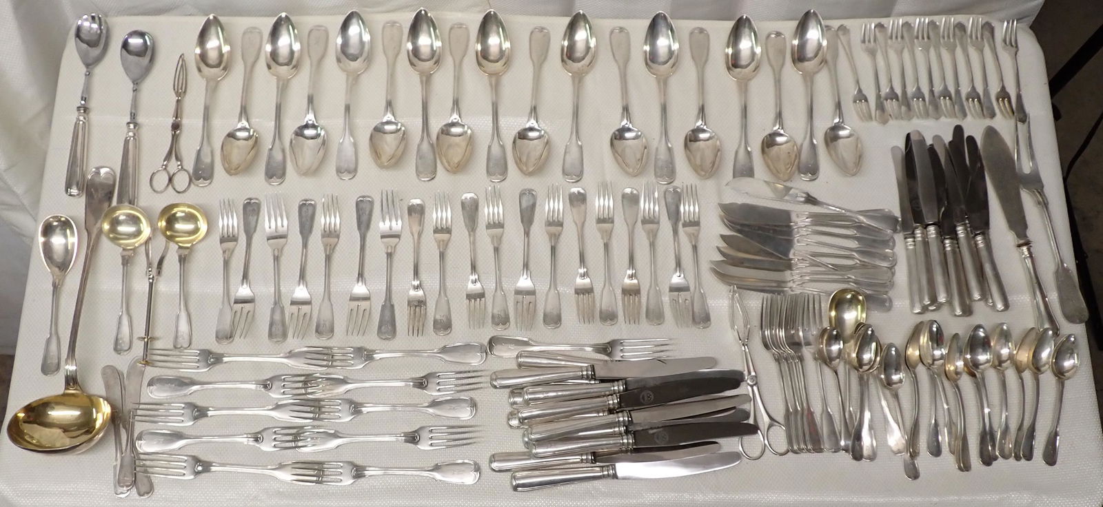 132 Piece 800 Silver Flatware Set (1 of 17)