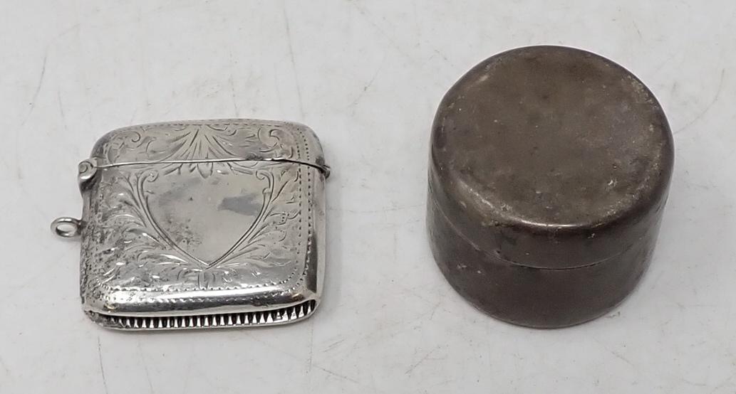 English Silver Match Case Sterling Jar (1 of 9)
