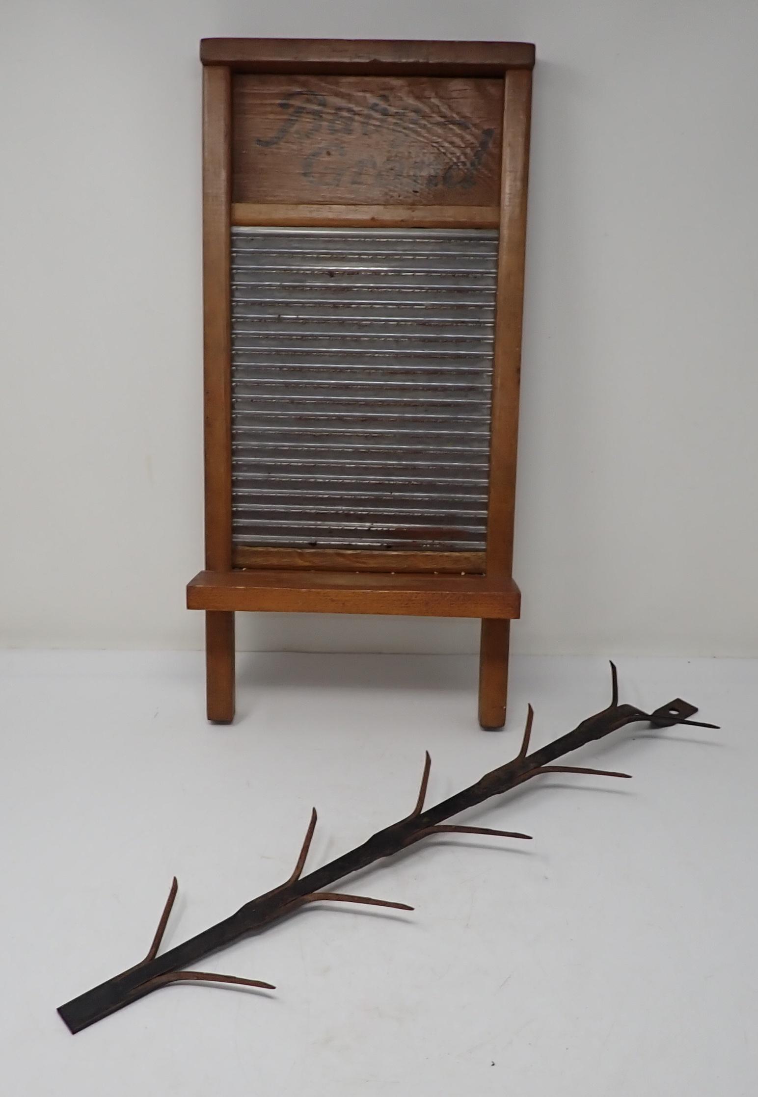 Baby Grand Washboard Shelf & Corn Dryer Dec 19, 2021 M.J. Stasak Jr. Auction and Appraisal