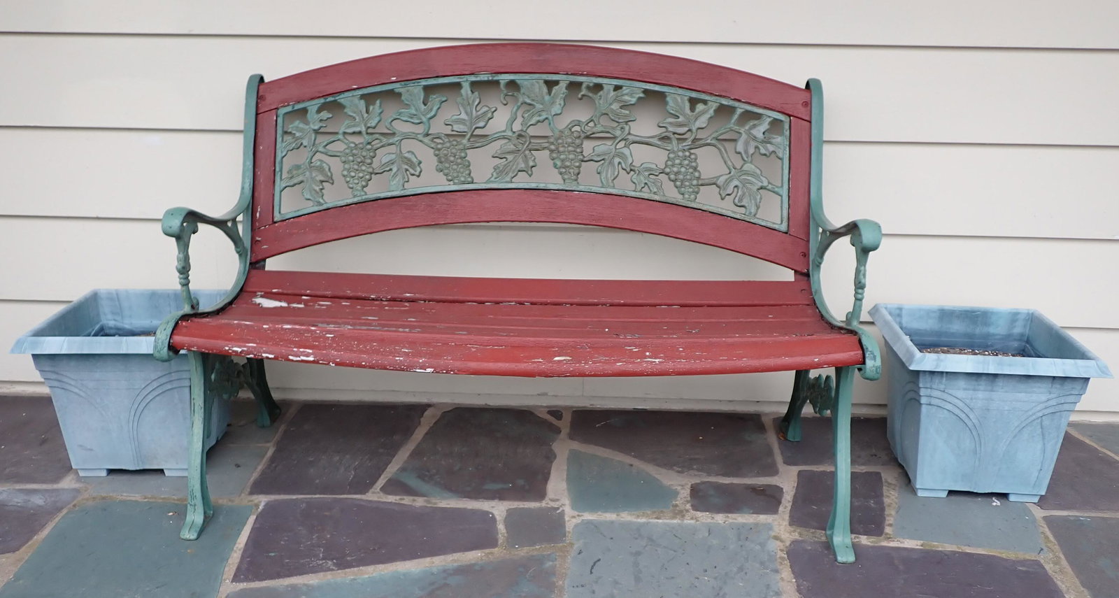 Cast Iron Bench w/ Grape Design (1 of 3)