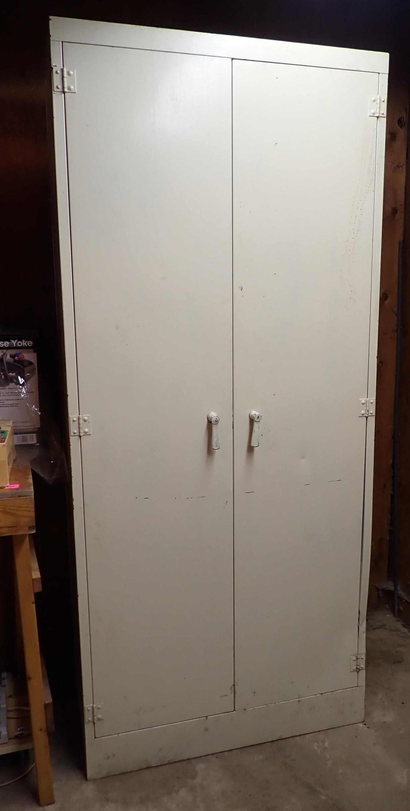 2 Door Metal Cabinet (1 of 3)