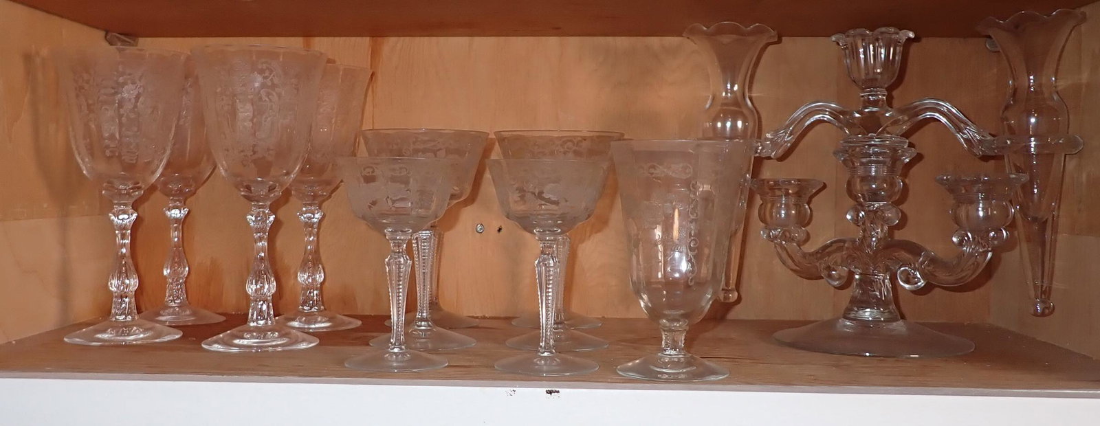 Fostoria & Misc Glassware Stemware Candle Holders (1 of 4)