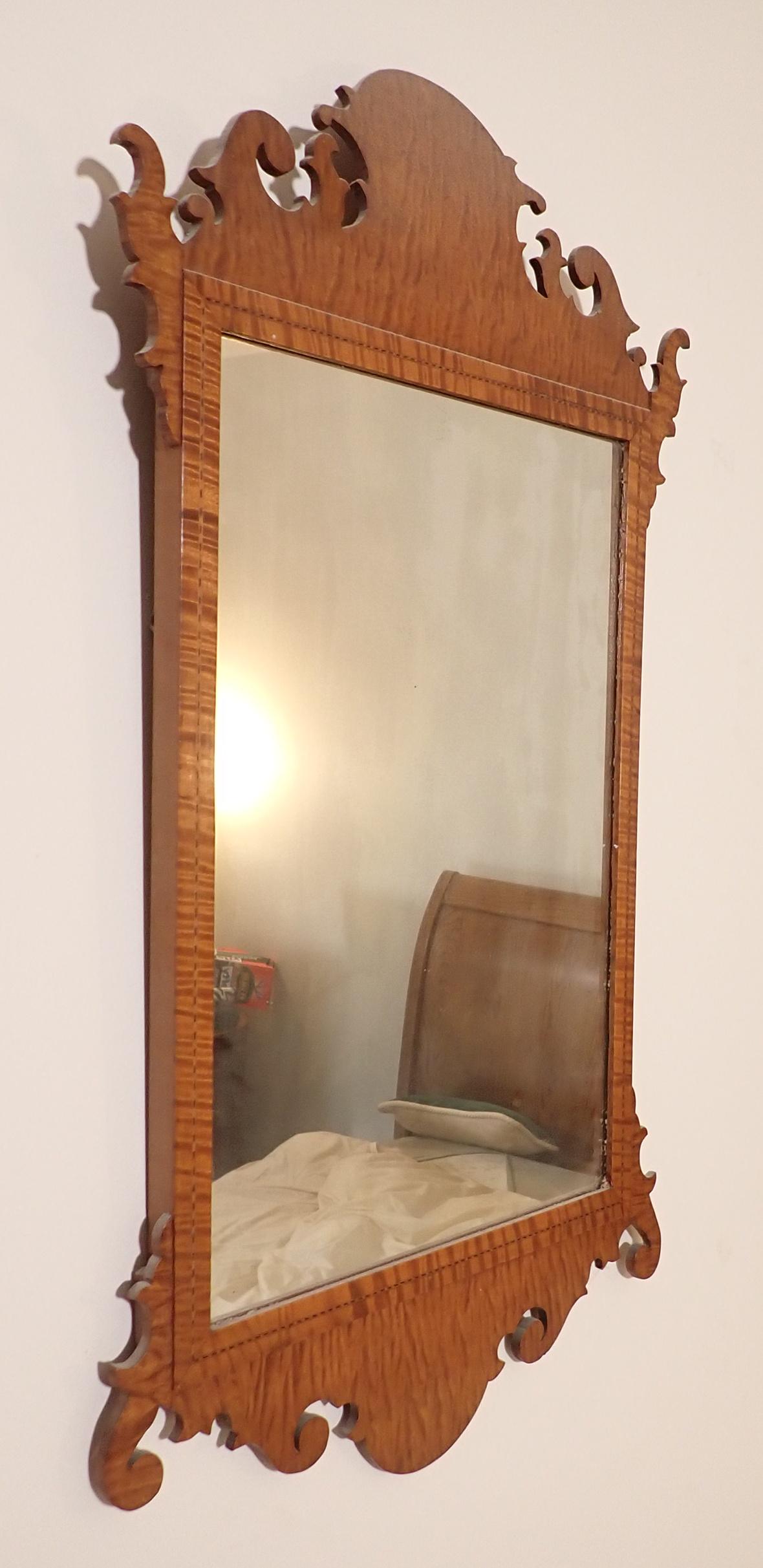 Chippendale Mirror w/ Inlay (1 of 3)