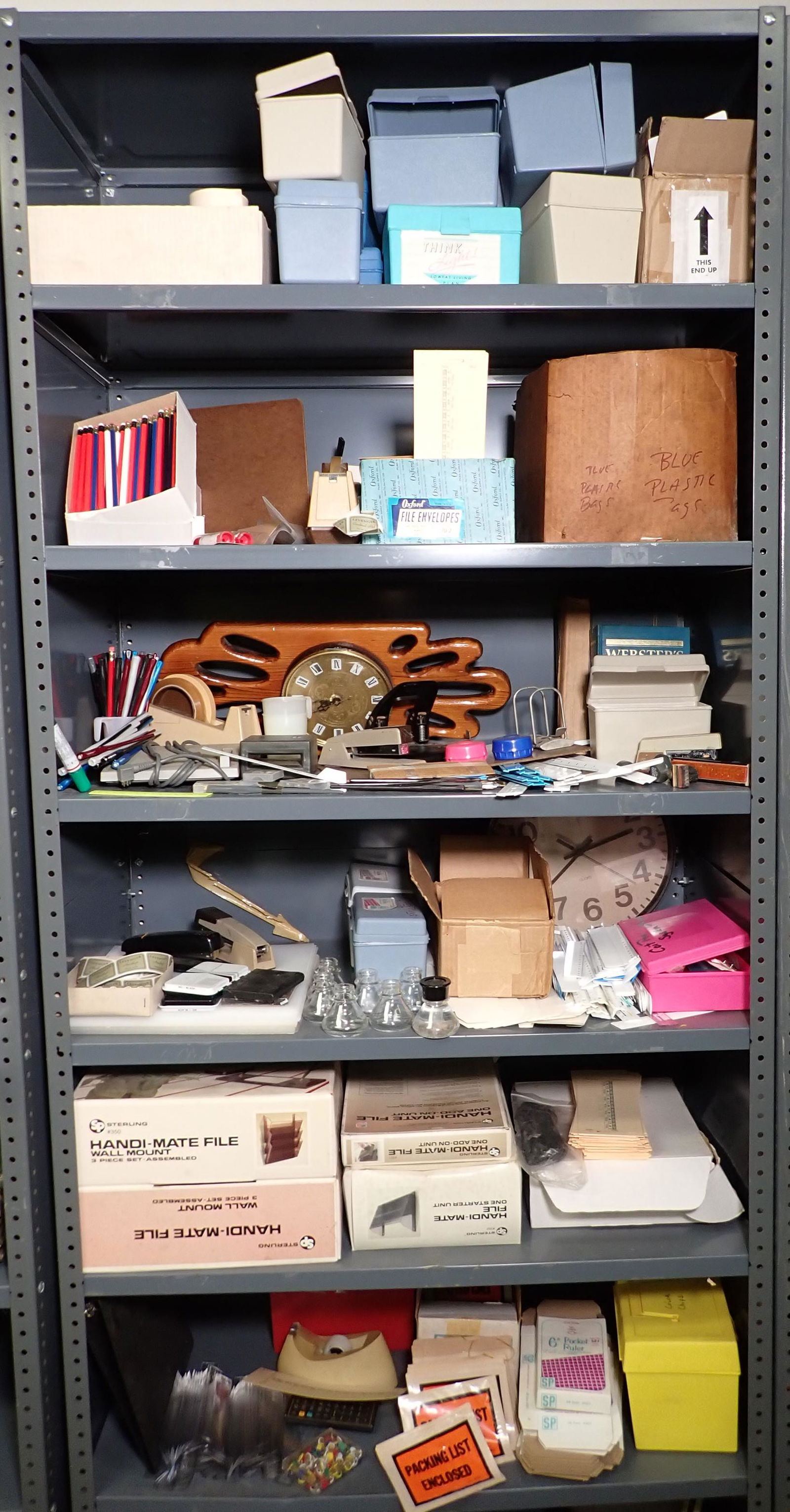 Office Supplies Misc Shelving Contents (1 of 13)