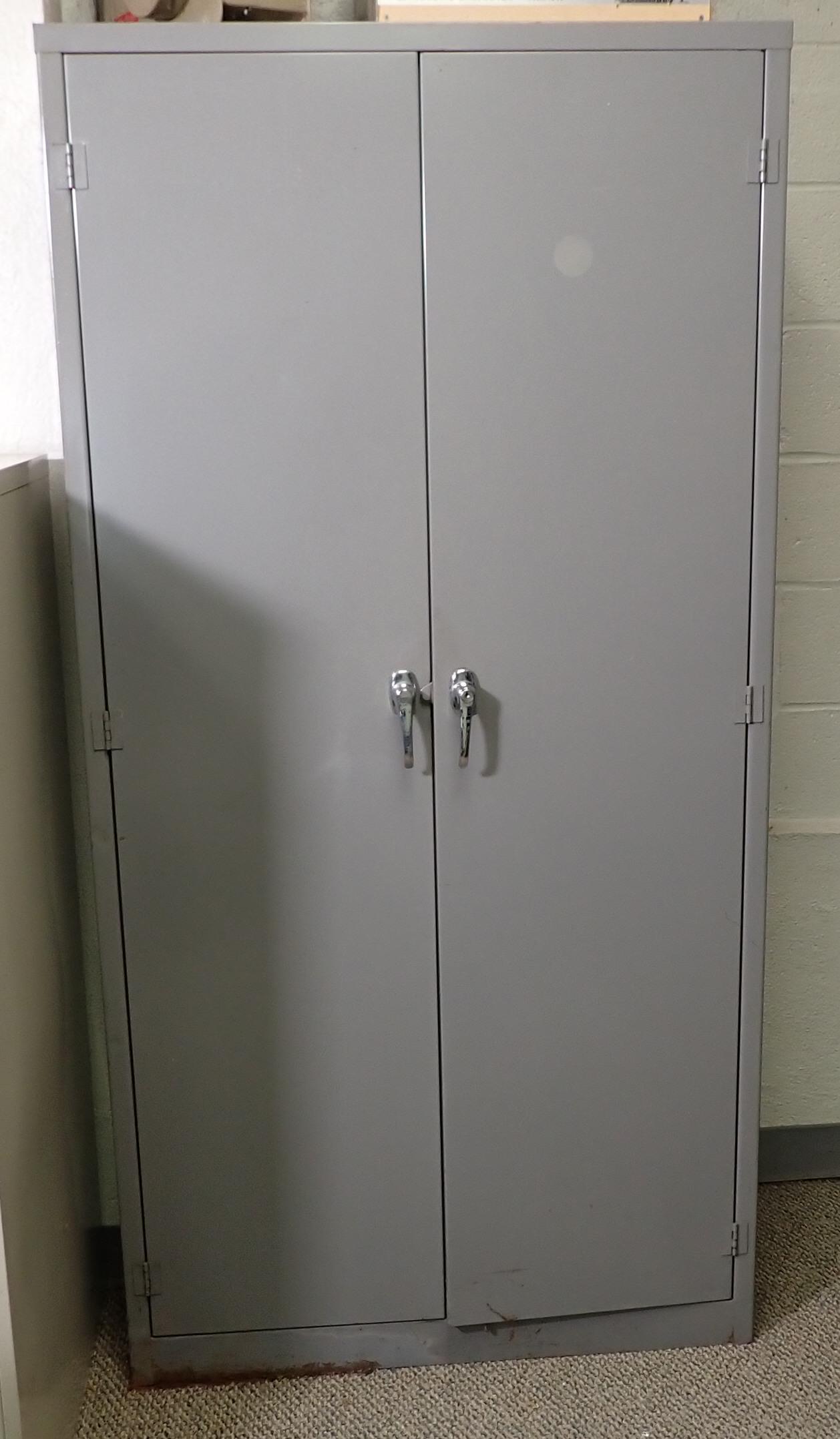 2 Door Metal Cabinet (1 of 3)