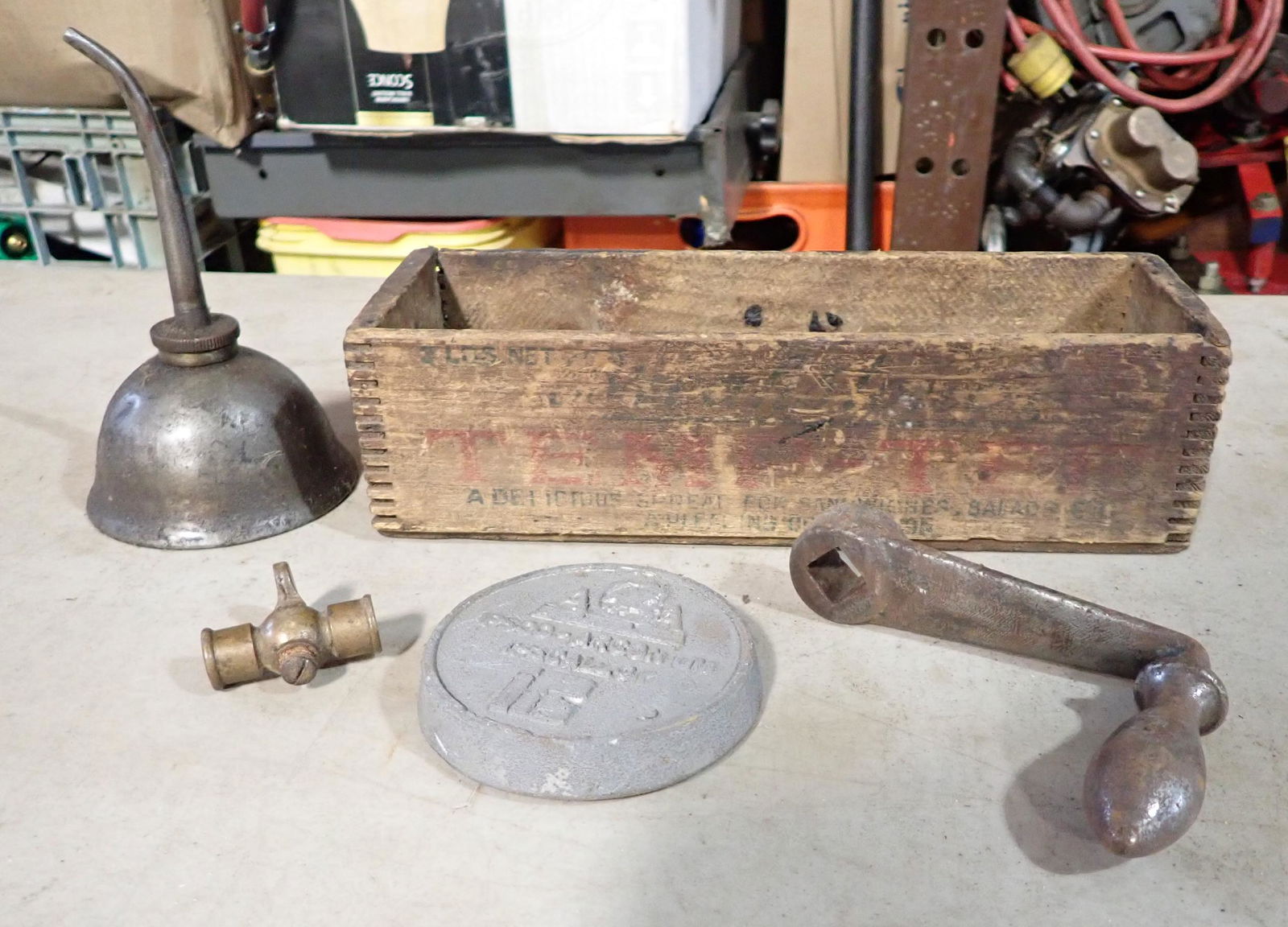 Cheese Box Brass Valve & Misc (1 of 3)