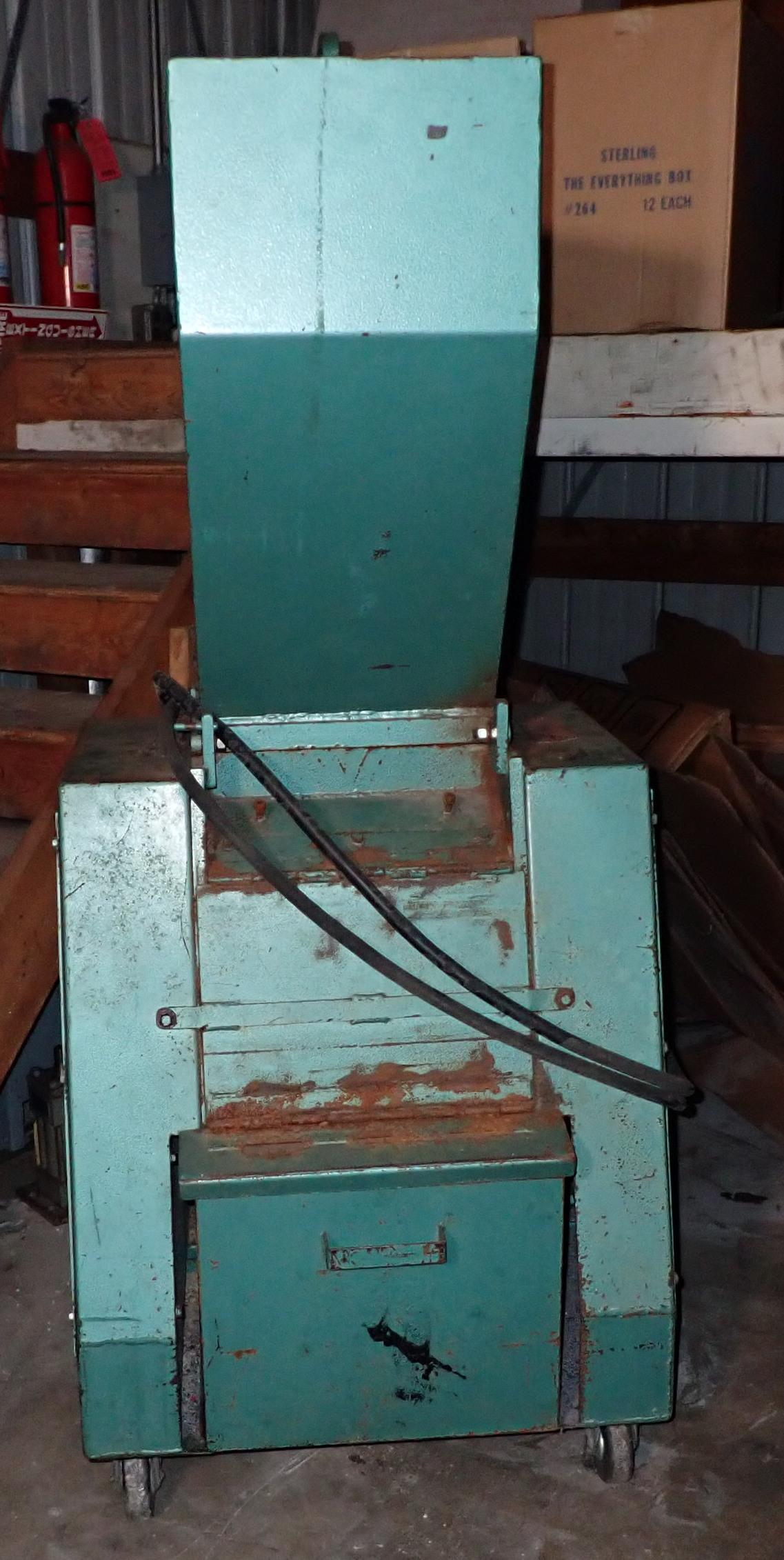 Plastic Granulator / Grinder: NO SHIPPING . Buyer must bring experienced help and proper equipment to load.