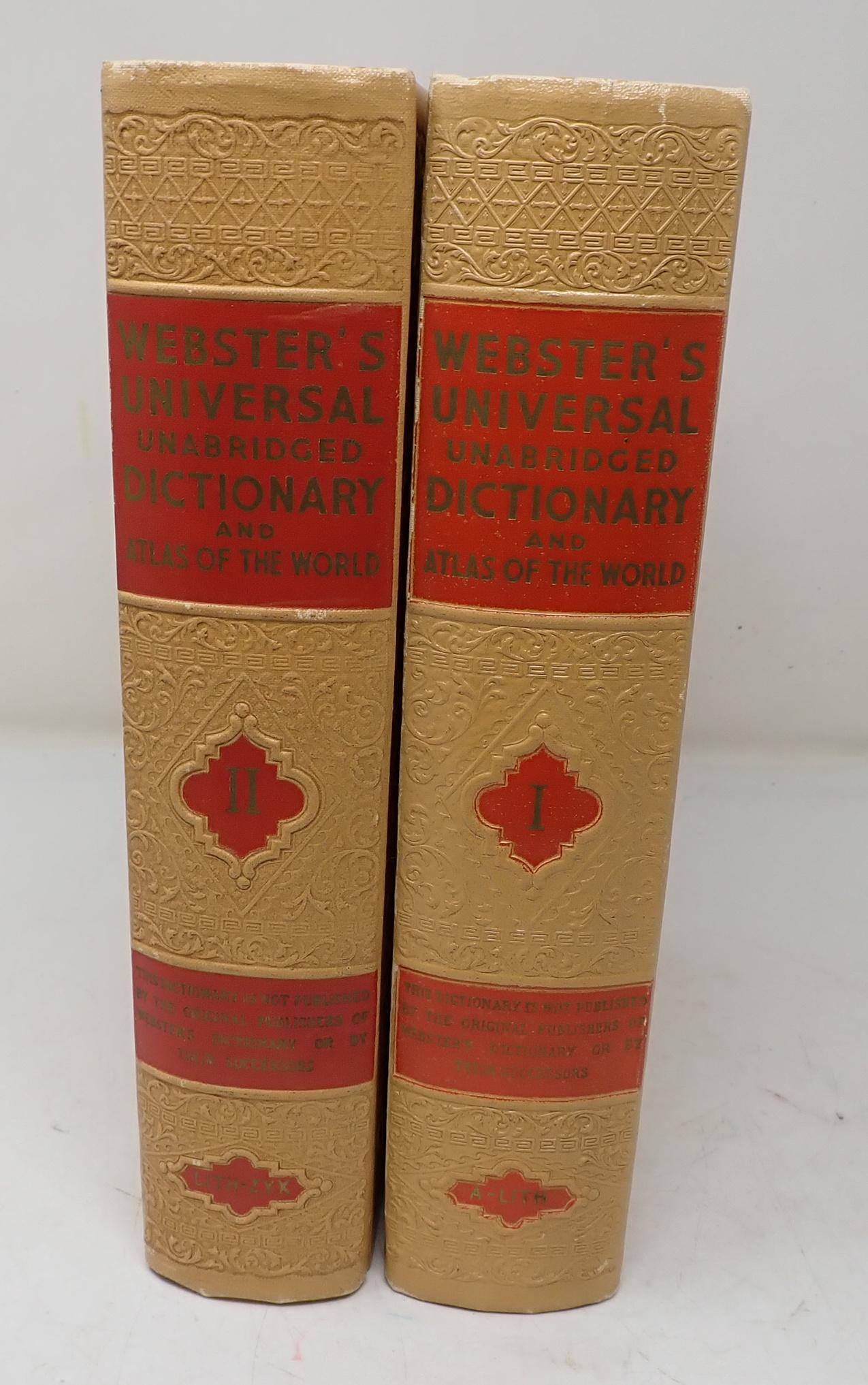 Websters Universal Dictionaries Vol 1 & 2 (1 of 4)