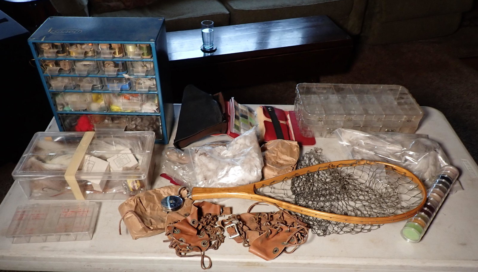 Fly Tying Supplies & Fishing Net (1 of 7)