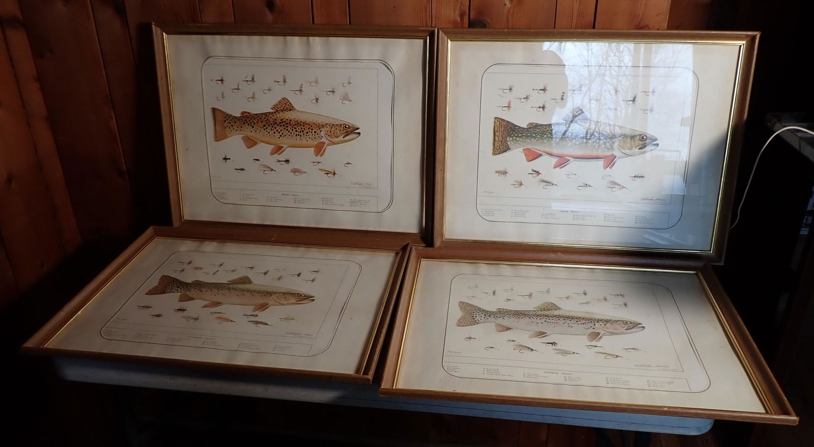 4 Eldridge Hardie Signed & Numbered Trout Fly Fishing (1 of 7)