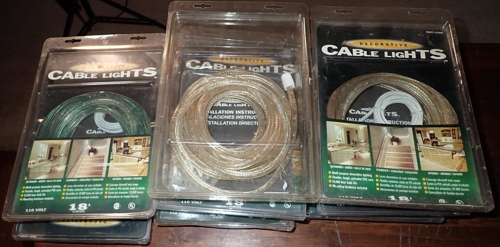8 Packs of Decorative Cable Lights: 8 packs of lights