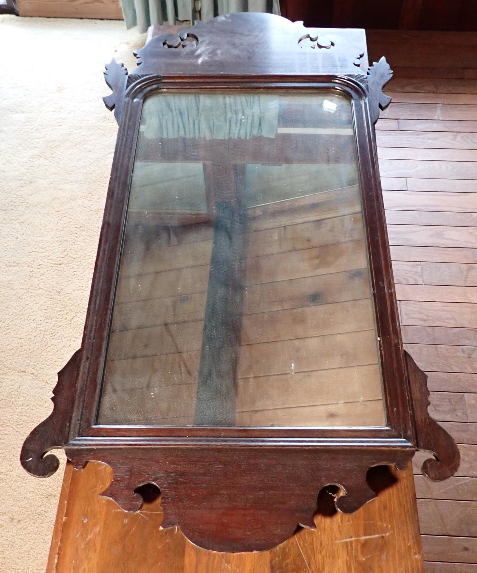 Chippendale Style Mirror: Approx 21 1/2" x 40 1/2"