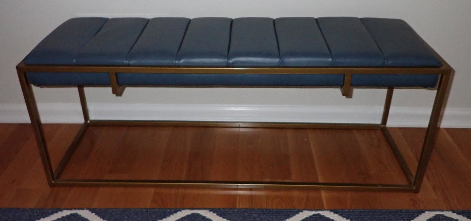 Bench with Brass Finish (1 of 2)