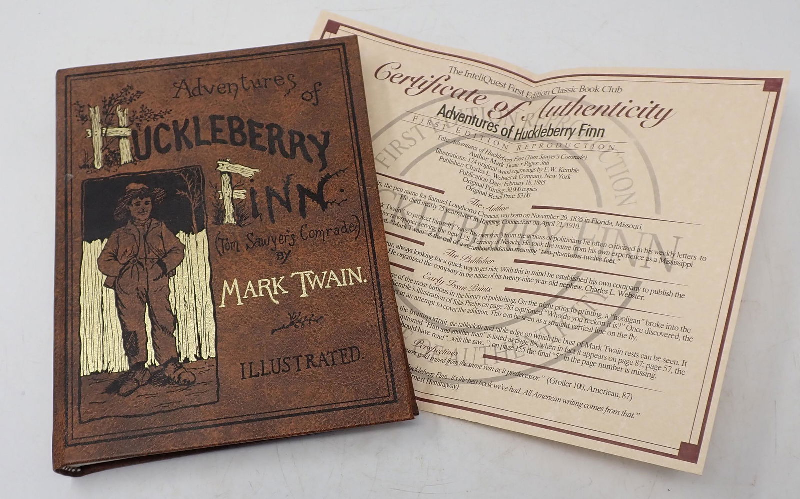 Adventures of Huckleberry Finn Mark Twain Book (1 of 1)