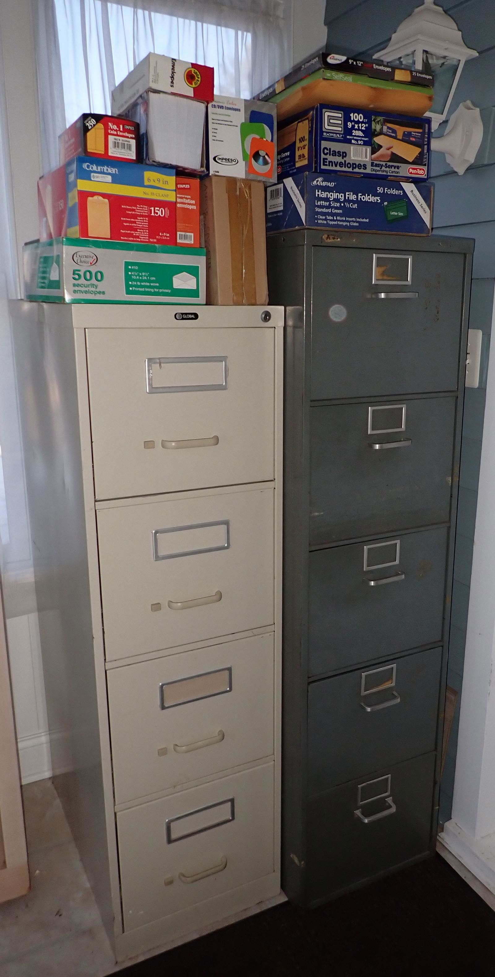2 File Cabinets Envelopes & Misc (1 of 5)
