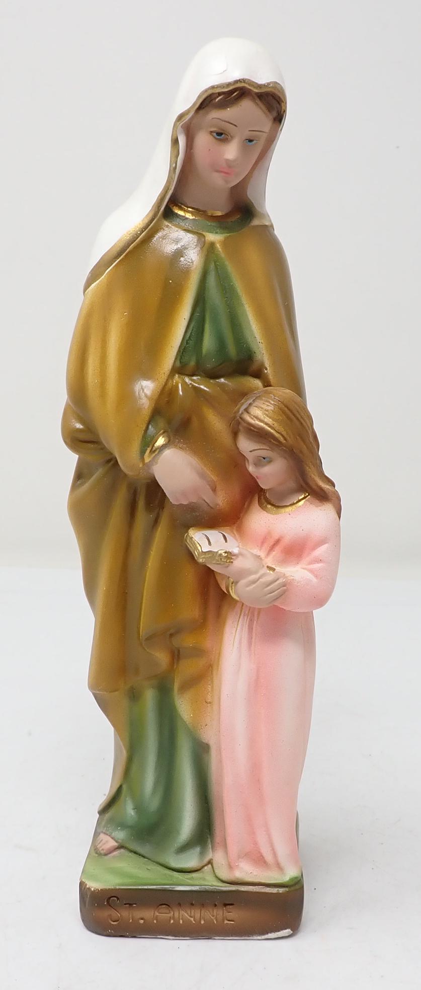 St. Anne Chalkware Religious Statue (1 of 2)