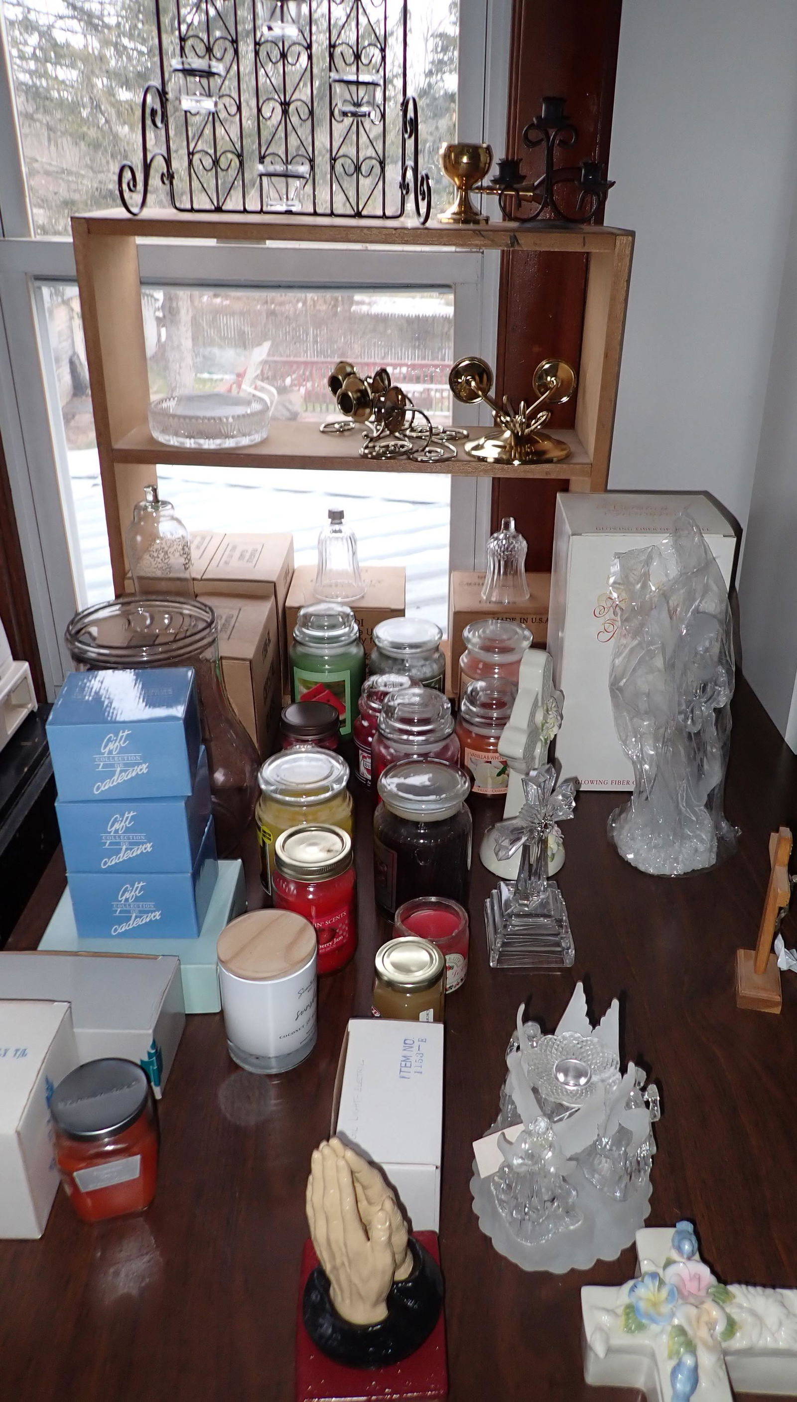 Desk Candles & Misc Religious Items (1 of 9)