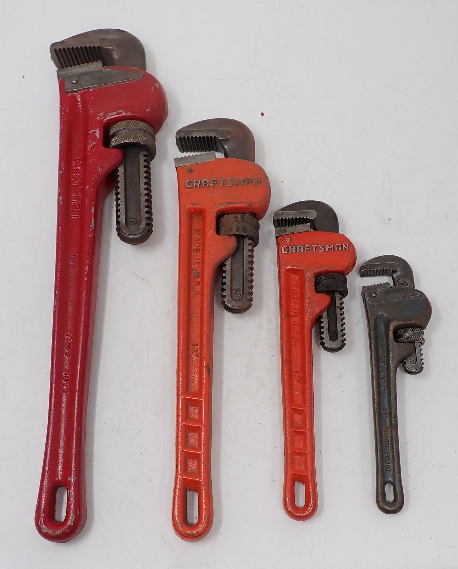 4 Craftsman Pipe Wrenches (1 of 1)