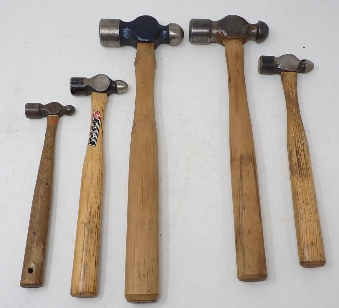 Miller Falls True Temper Rigid & Misc Ball Peen Hammers (1 of 2)