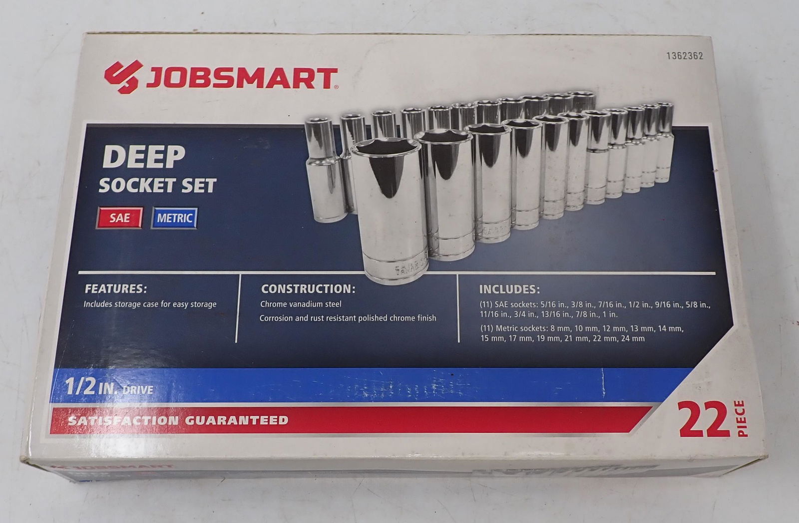 Jobsmart Deep Socket Set Sae & Metric (1 of 3)