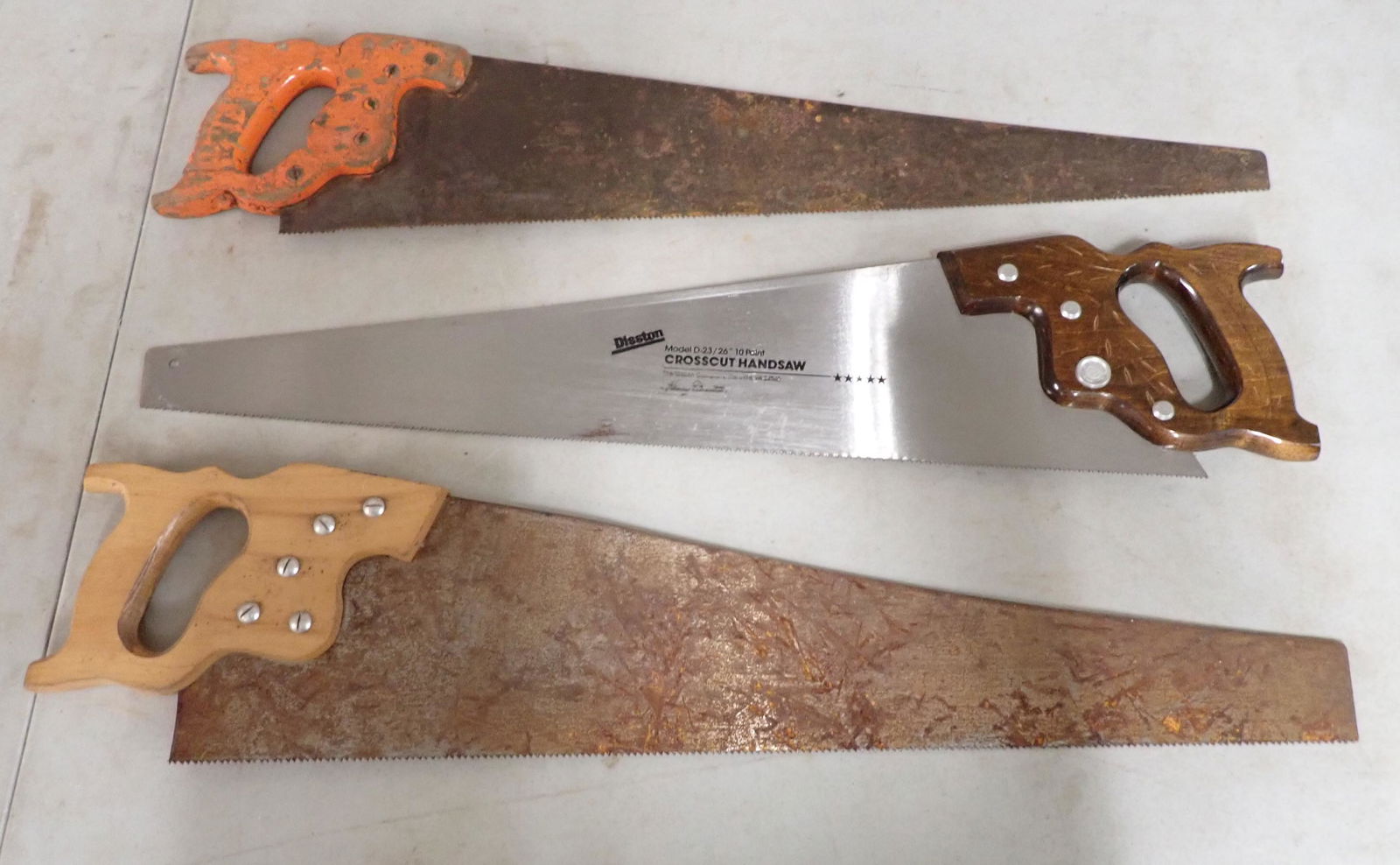 3 Carpenter Saws incl Disston (1 of 1)