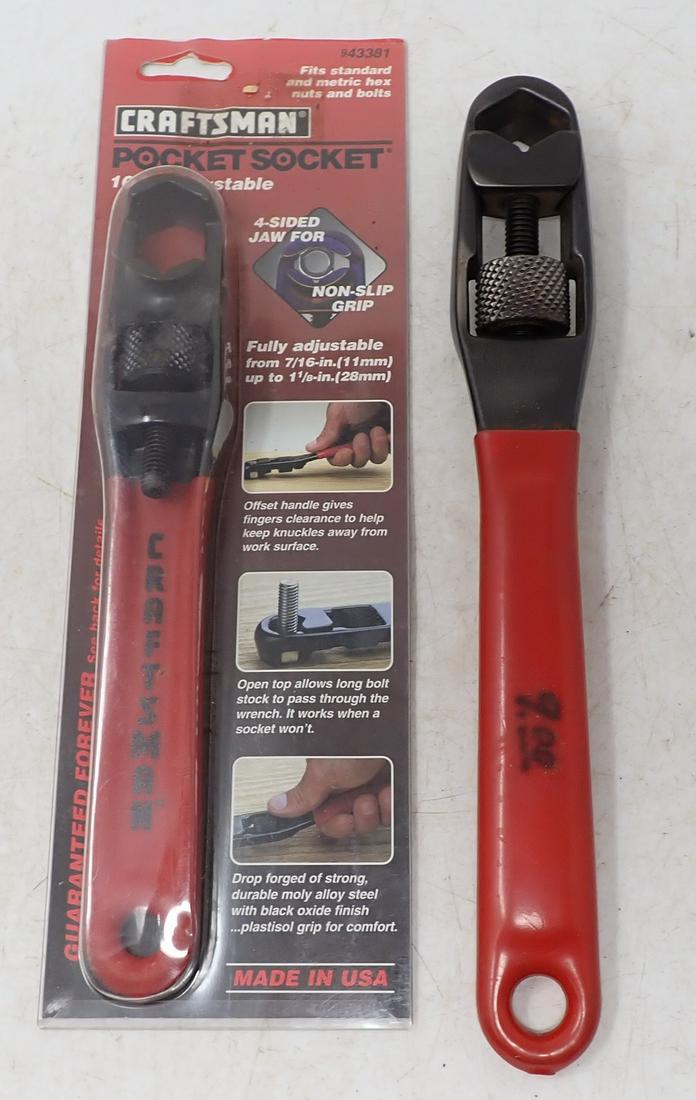 2 Craftsman Pocket Sockets: One new in packaging