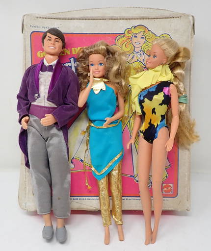 Vintage Barbie Ken Allan Doll Lot with Clothing and Accessories Mattel