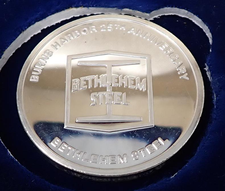1989 Bethlehem Steel Maco .999 Fine Silver Token (1 of 3)