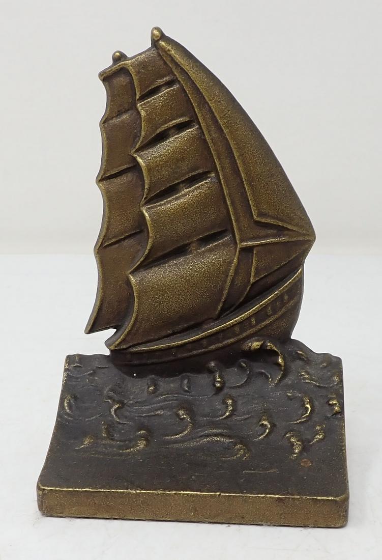 Iron Bradley & Hubbard Ship Bookend (1 of 3)