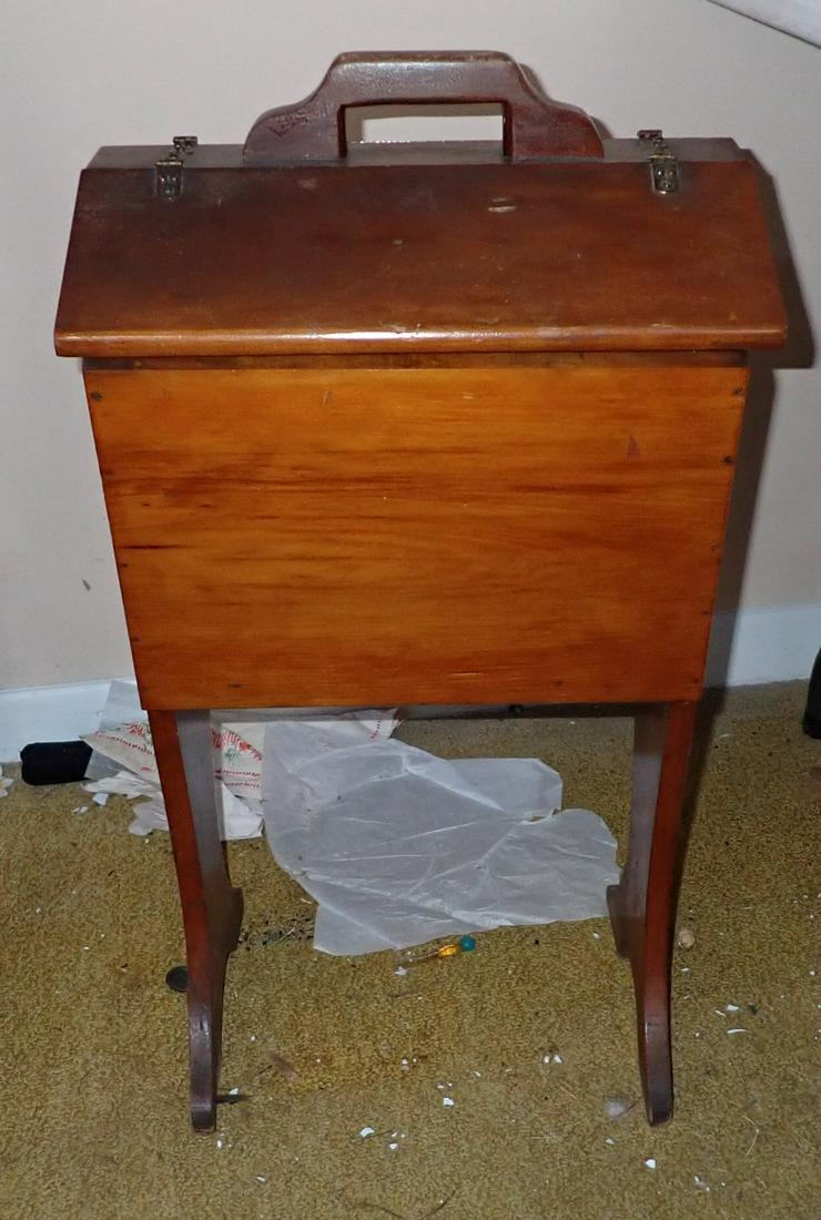 Sewing Stand: Approx 10 3/4" x 14" x 28" tall. NO SHIPPING