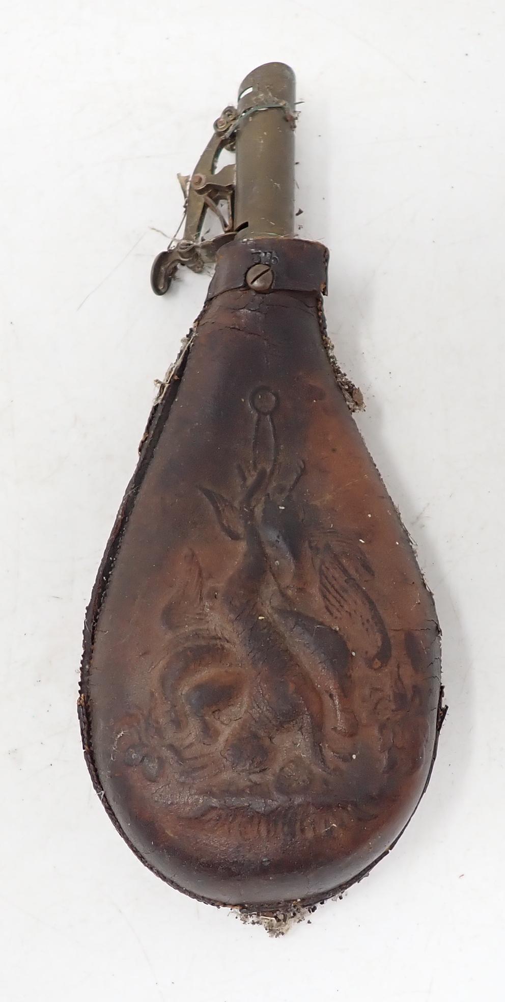 Leather Renham Powder Flask (1 of 4)