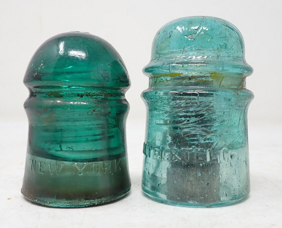 Am Tel & Tel Co. Brookfield NY Insulators (1 of 5)
