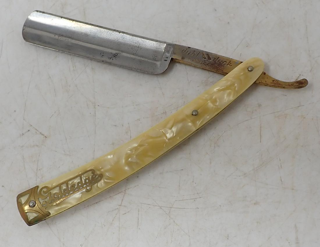 Antique Dubl Duck Goldedge Straight Razor (1 of 10)