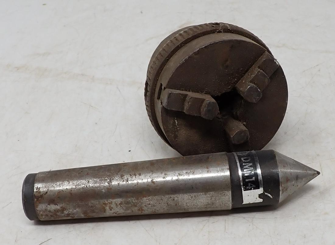 Lathe Chuck & Center (1 of 2)