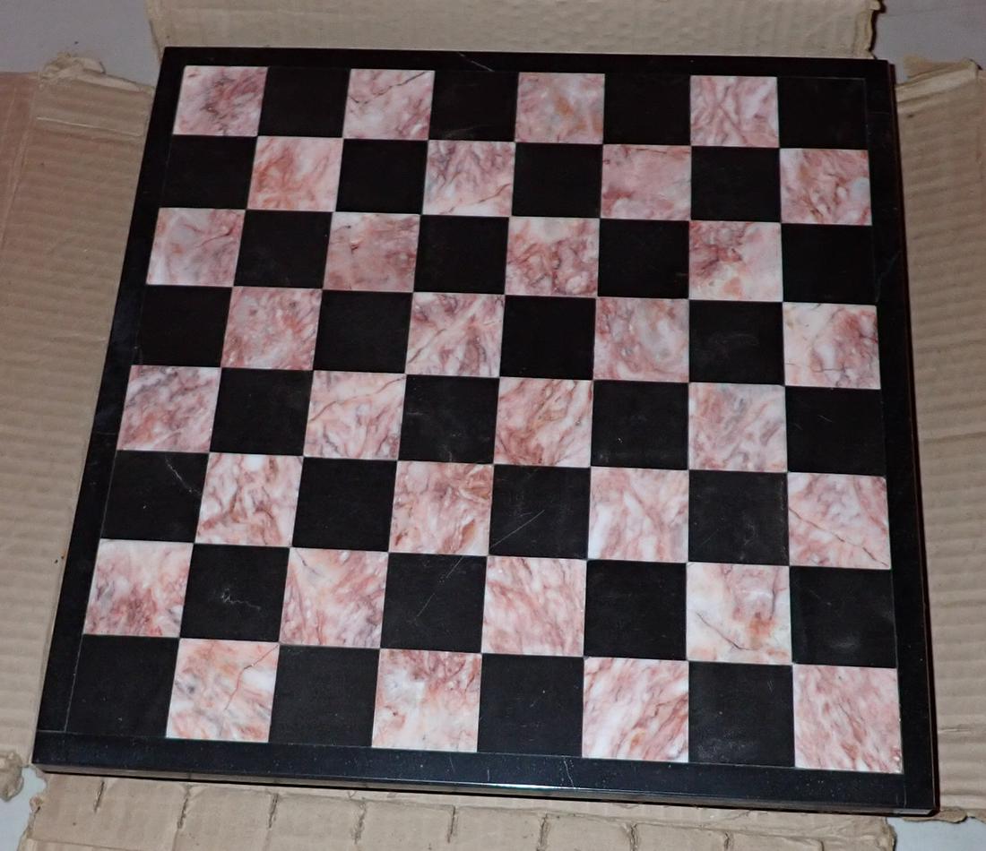 Marble Chess Board & Game Pieces (1 of 3)