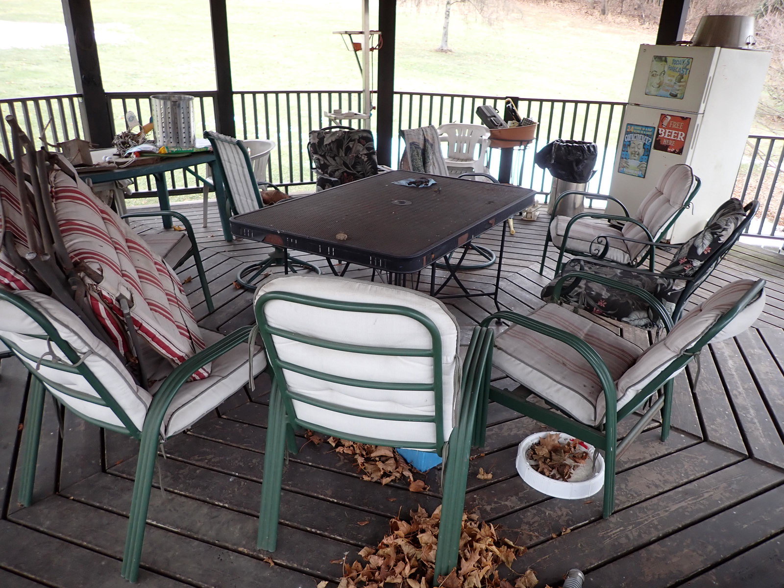 Outdoor Propane Cooker Patio Tables Chairs Refrigerator (1 of 11)