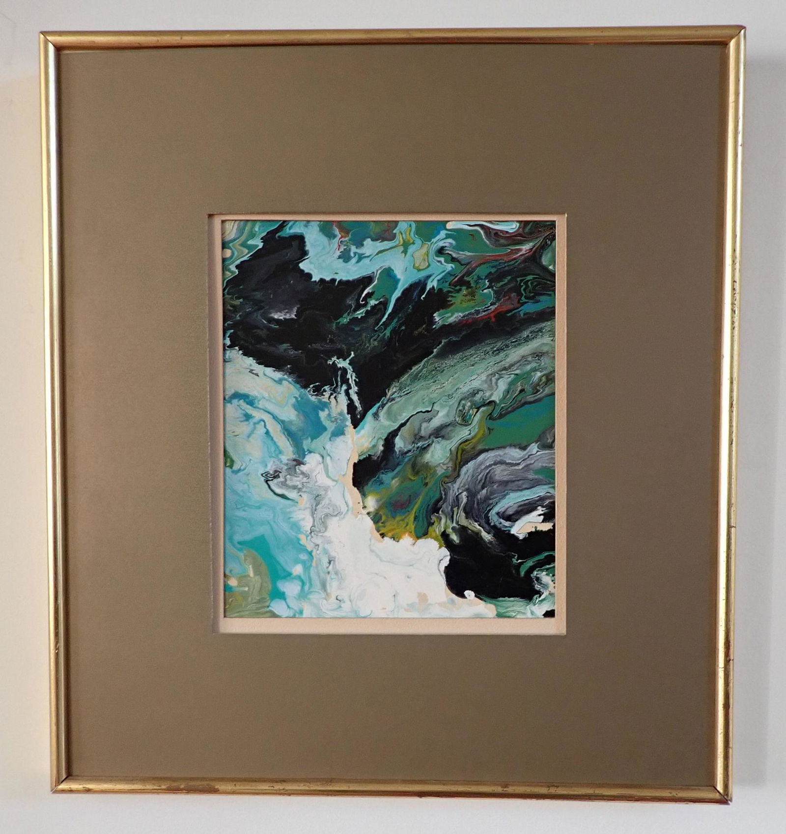 Mid Century Modern Painting on Board (1 of 3)