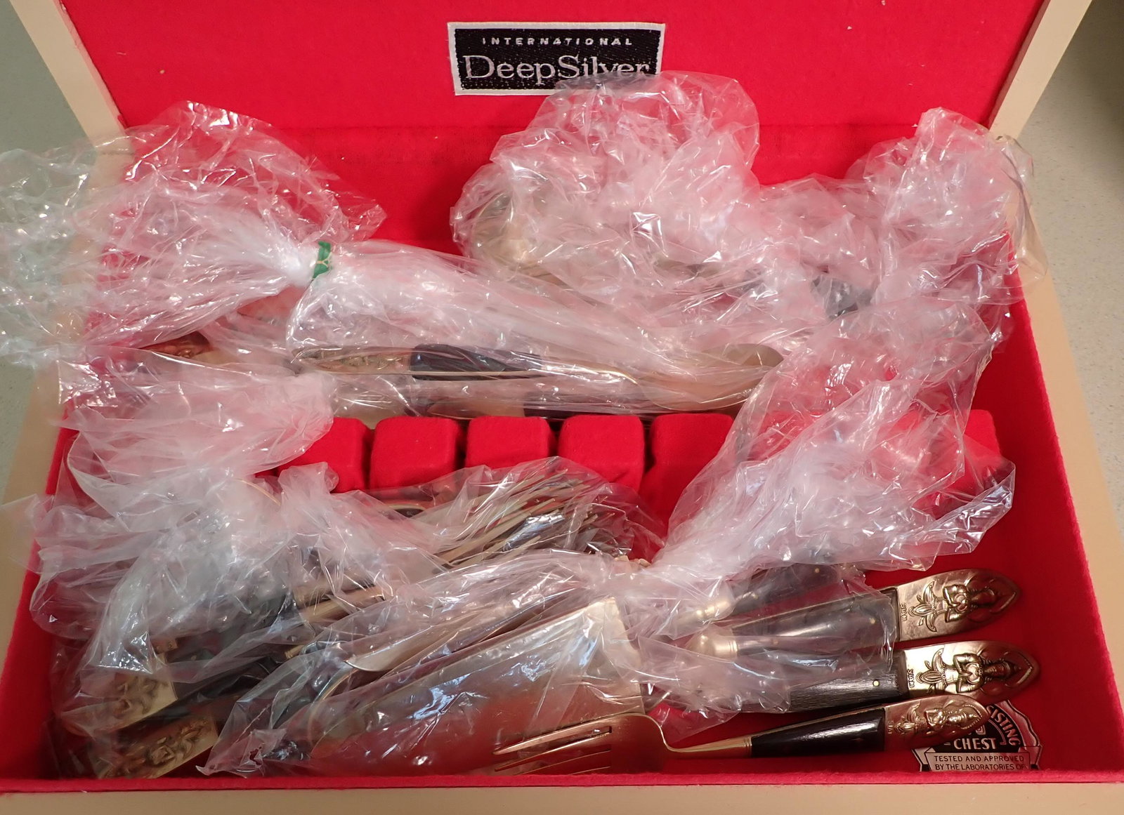 Siam Vintage Buddhist Flatware: We did not count all pieces or inspect. Sold as pictured