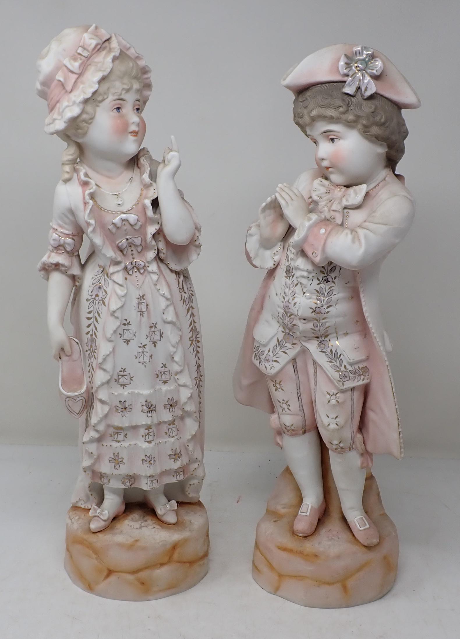 Two Large Bisque Statues (1 of 10)