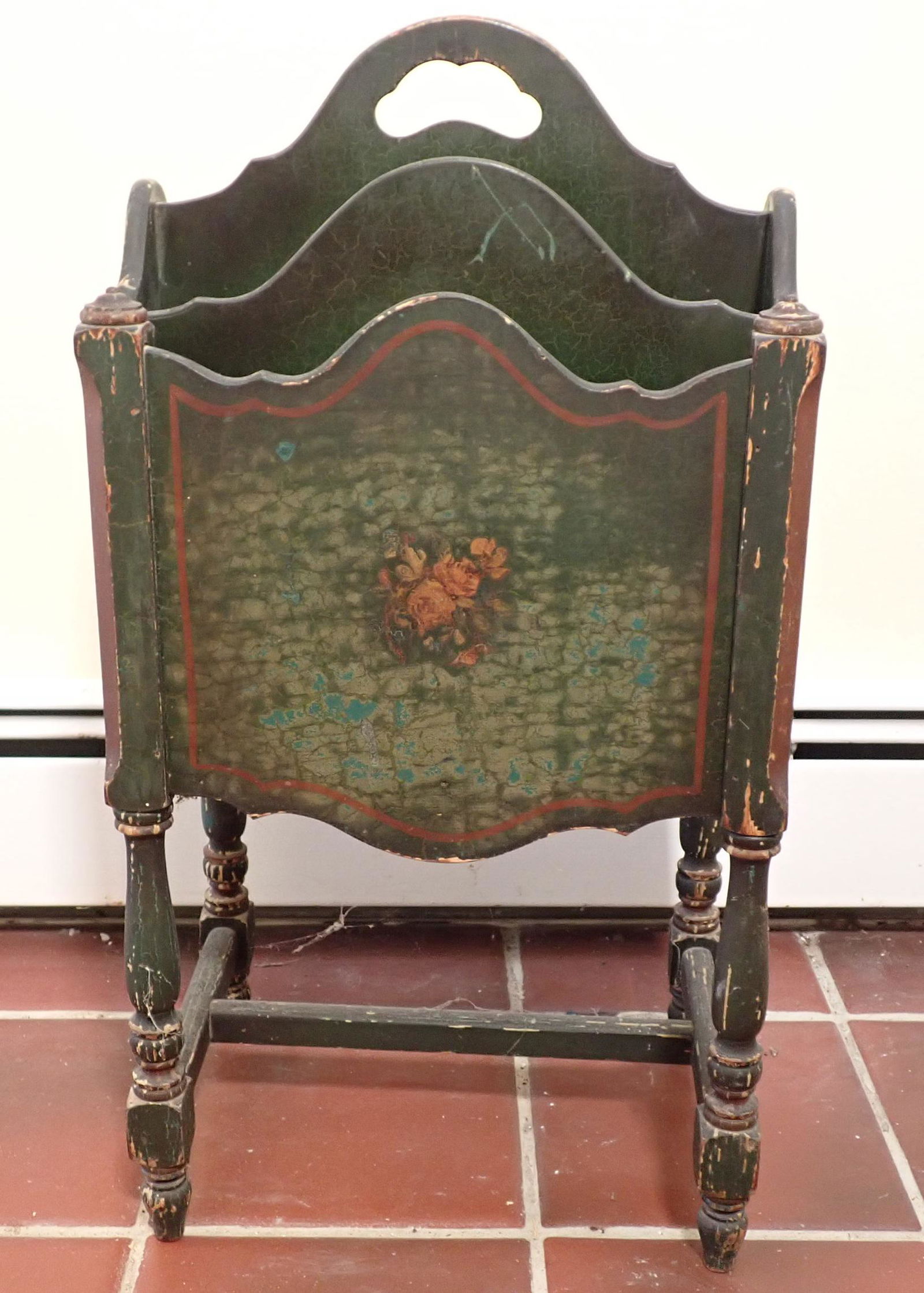 Paint Decorated Magazine Rack (1 of 5)