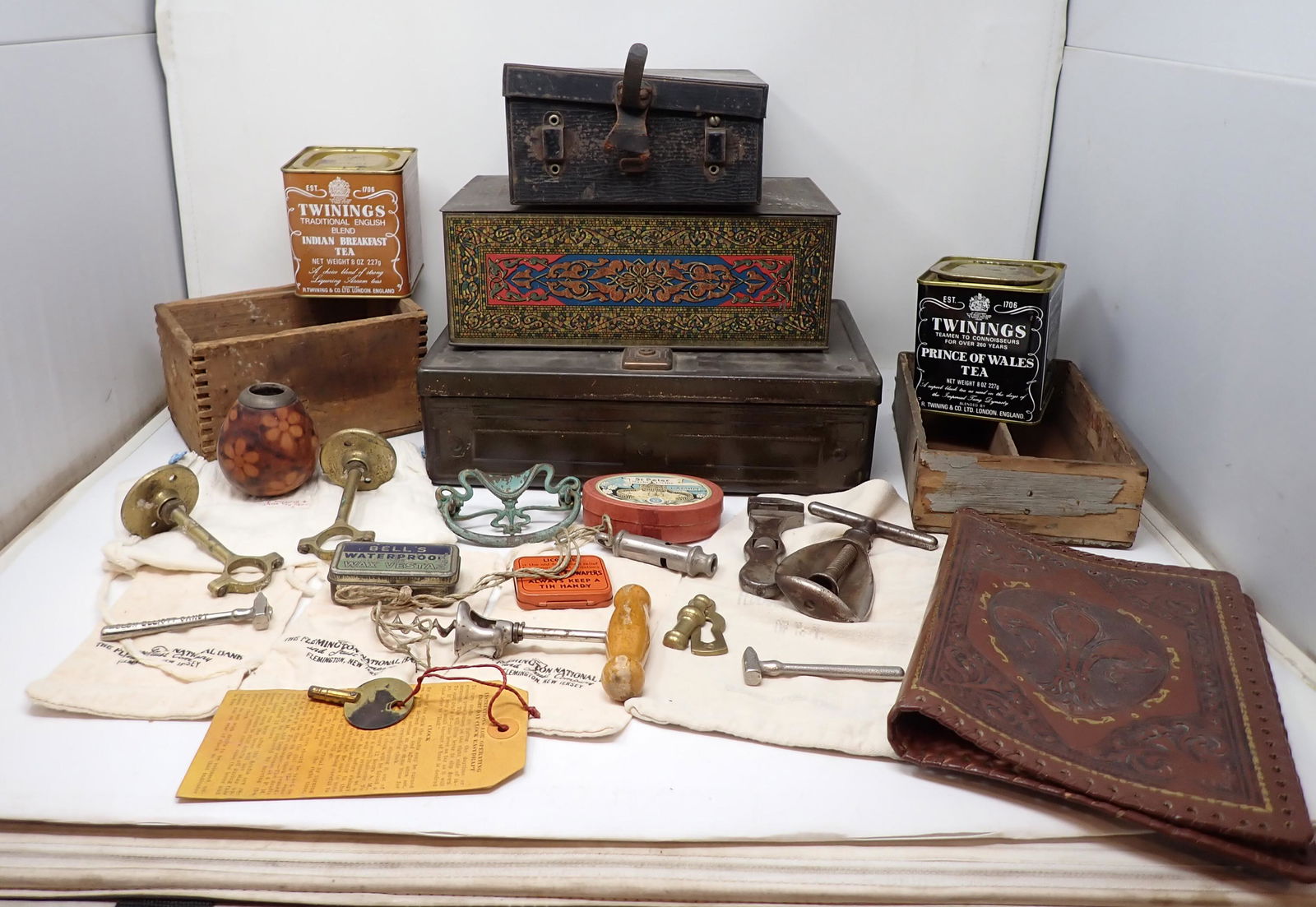 Document Boxes Tins Police Whistle & Misc (1 of 8)