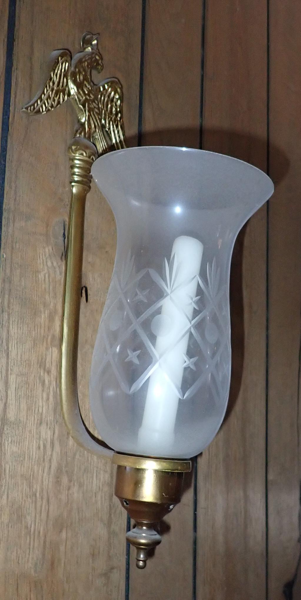 Brass Eagle Candle Wall Sconce (1 of 2)